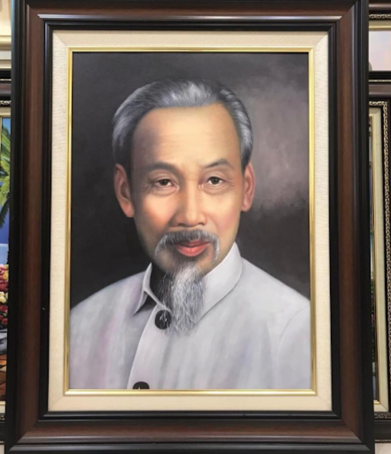 Tranh sơn dầu chân dung vẽ tay