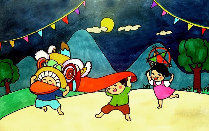 Lên ý tưởng cho bức tranh lễ hội