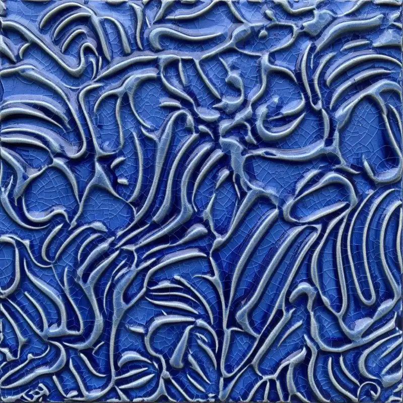 Top 99+ Mẫu Tranh Phù Điêu xi măng đắp nổi cho phòng khách 23 Tranh phù điêu bề mặt vân sóng xanh