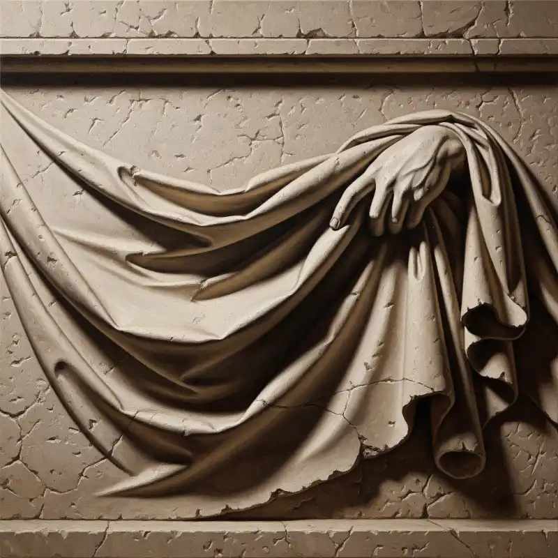 Top 99+ Mẫu Tranh Phù Điêu xi măng đắp nổi cho phòng khách 24 Tranh phù điêu tay nắm vải rủ cổ điển