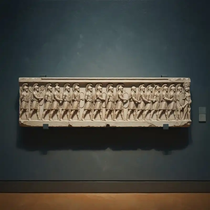 Top 99+ Mẫu Tranh Phù Điêu xi măng đắp nổi cho phòng khách 27 Tranh phù điêu hàng binh sĩ La Mã