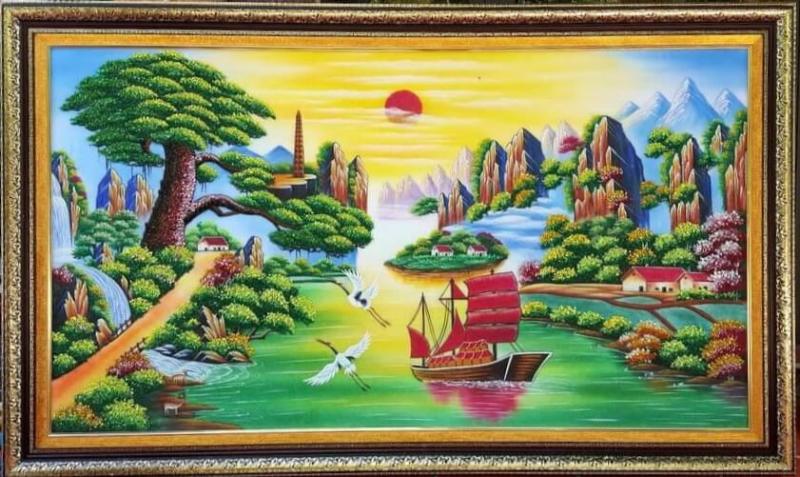 Ngày tết treo tranh sơn thủy