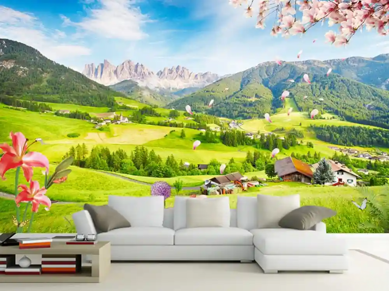 Tranh dán tường phong cảnh