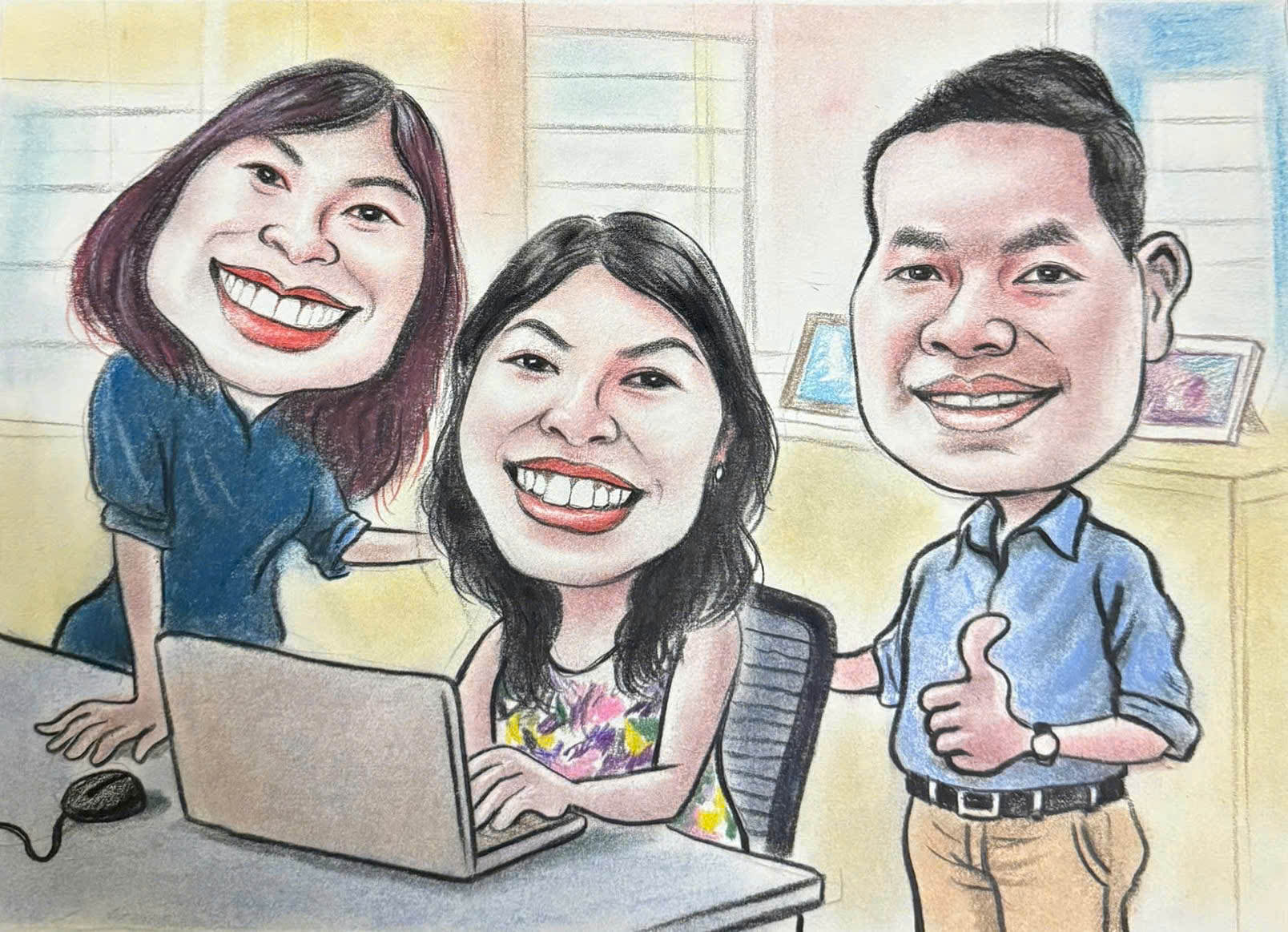 Tranh biếm hoạ xu hướng quà tặng độc đáo - Bảng giá mới 2025 13 3a