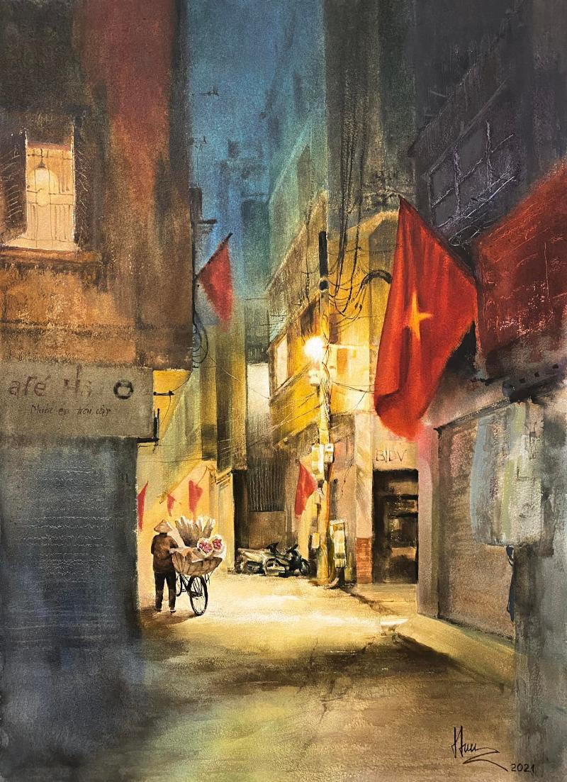 Tranh khung cảnh ban đêm