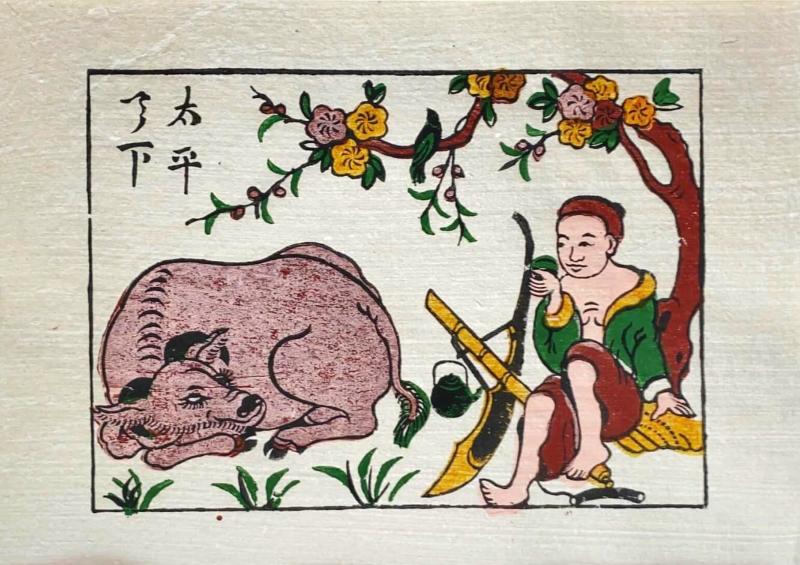 Ý nghĩa phong thủy của Tranh Đông Hồ con Trâu