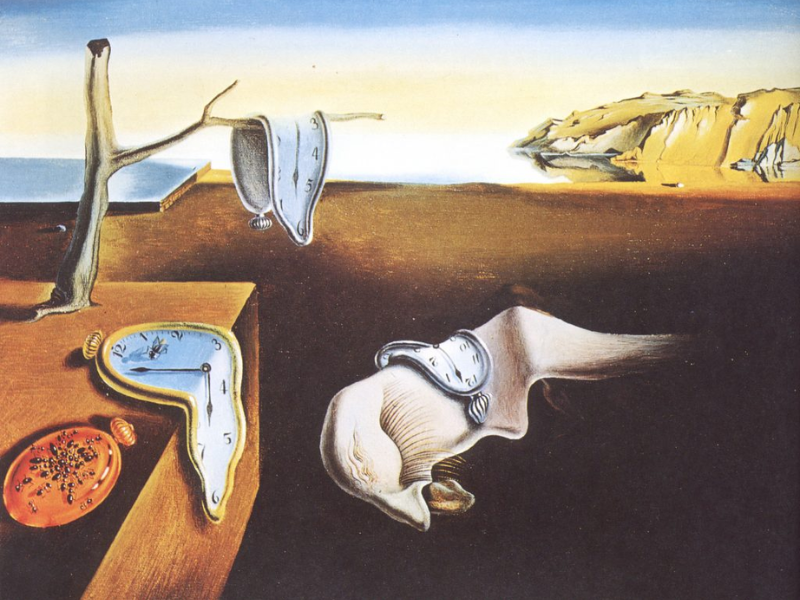The Persistence of Memory (1931) của Salvador Dalí là kiệt tác Siêu thực với hình ảnh “đồng hồ chảy”, biểu tượng ám ảnh về sự biến dạng của thời gian và ký ức.