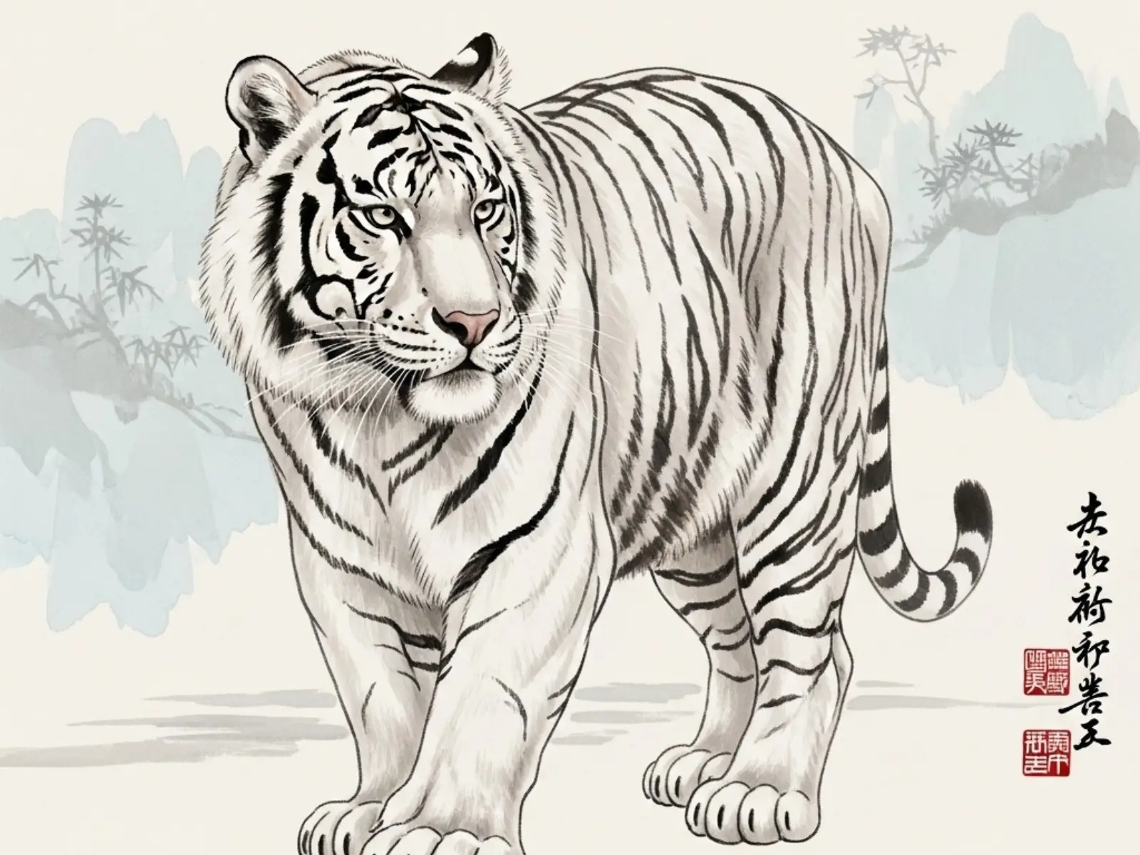 Ảnh bìa tranh con Hổ