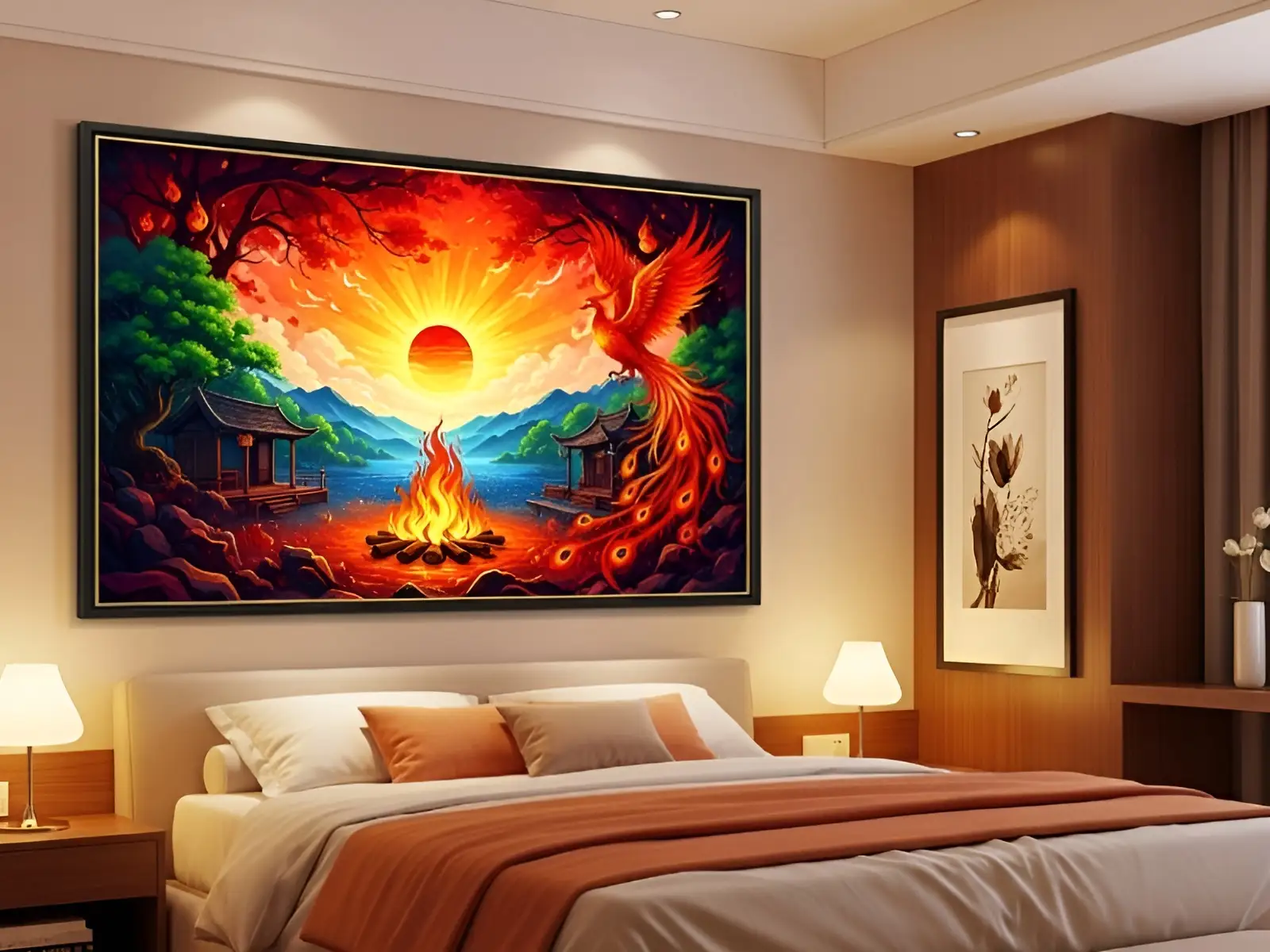 Ảnh bìa tranh treo phòng ngủ mệnh Hỏa (1)