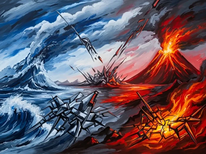 Banner trường phái trừu tượng