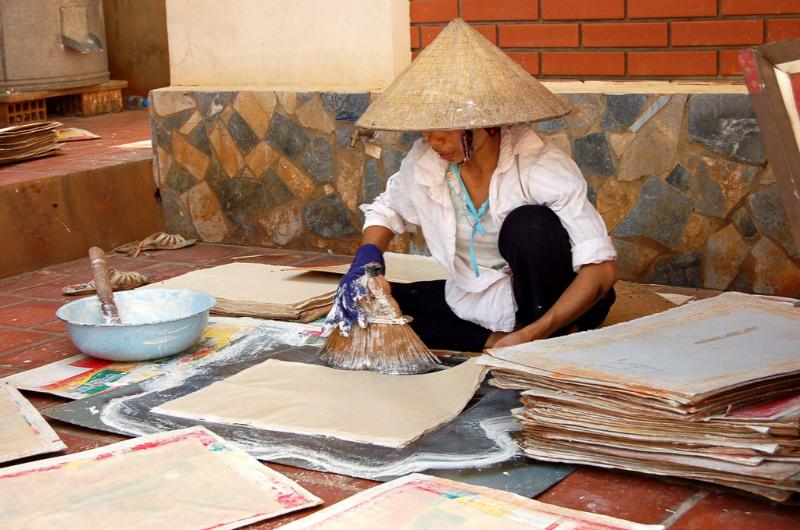 Chuẩn bị giấy điệp, giấy dó