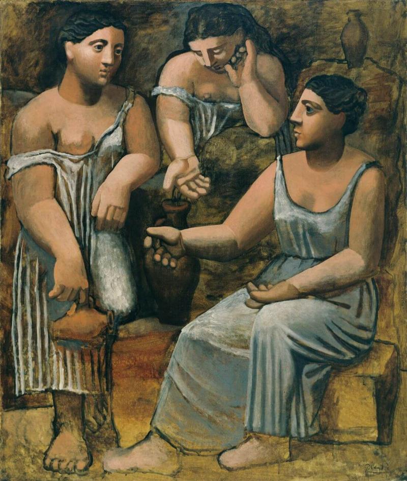 Bức tranh “Three Women at the Spring” trong thời kỳ cổ điển và siêu thực của họa sĩ Picasso