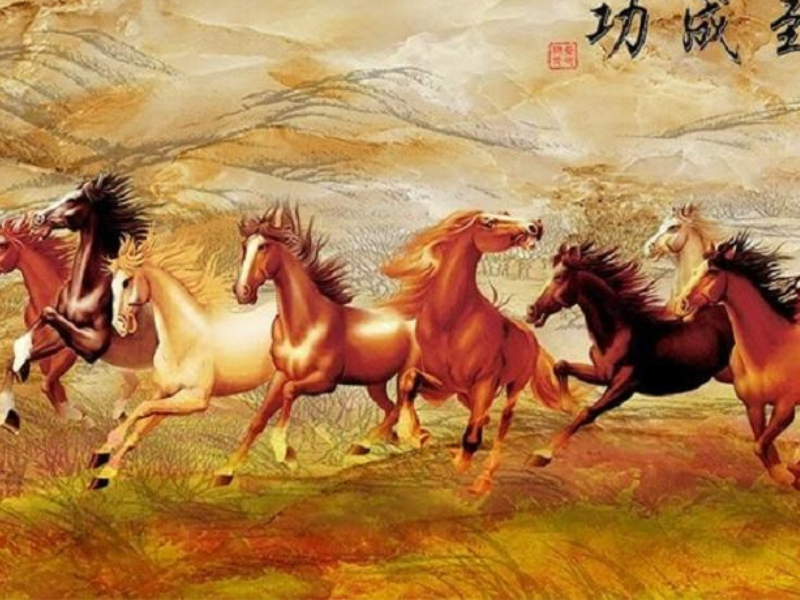 Ý nghĩa tranh mã đáo thành công trong phong thủy