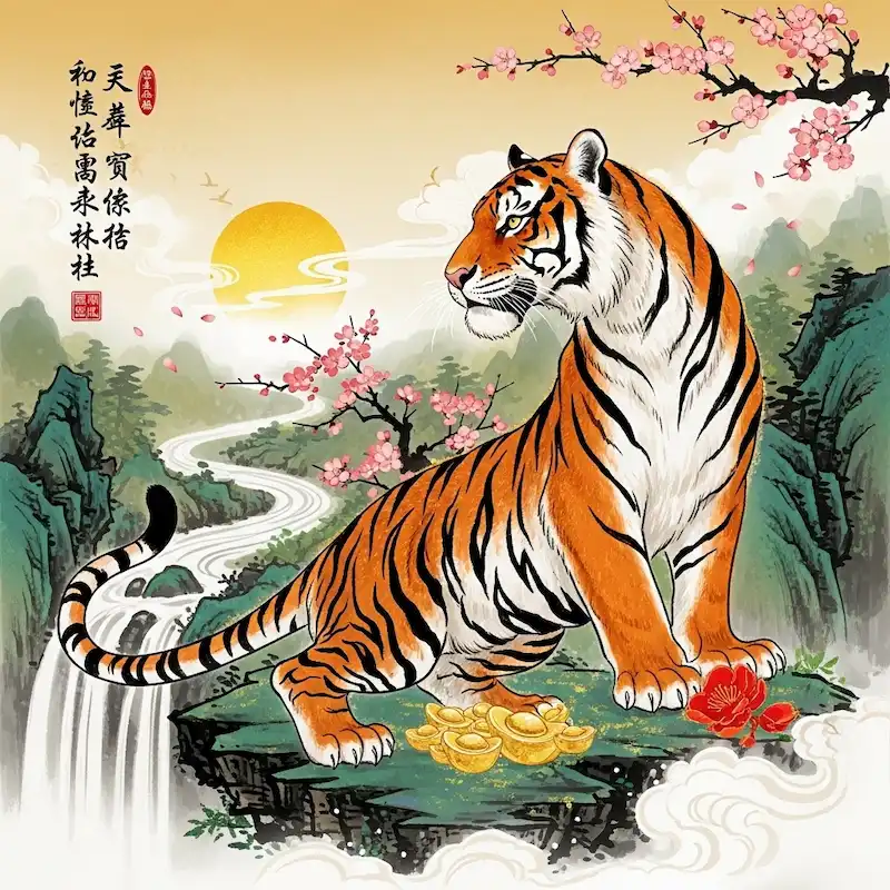 Tranh con hổ 1