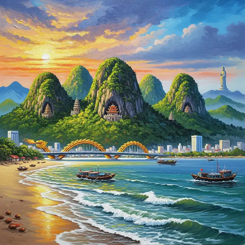Tranh danh lam thắng cảnh Việt Nam 12