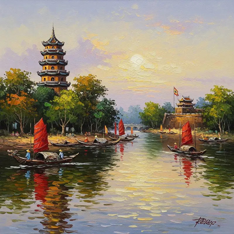 Tranh danh lam thắng cảnh Việt Nam 13