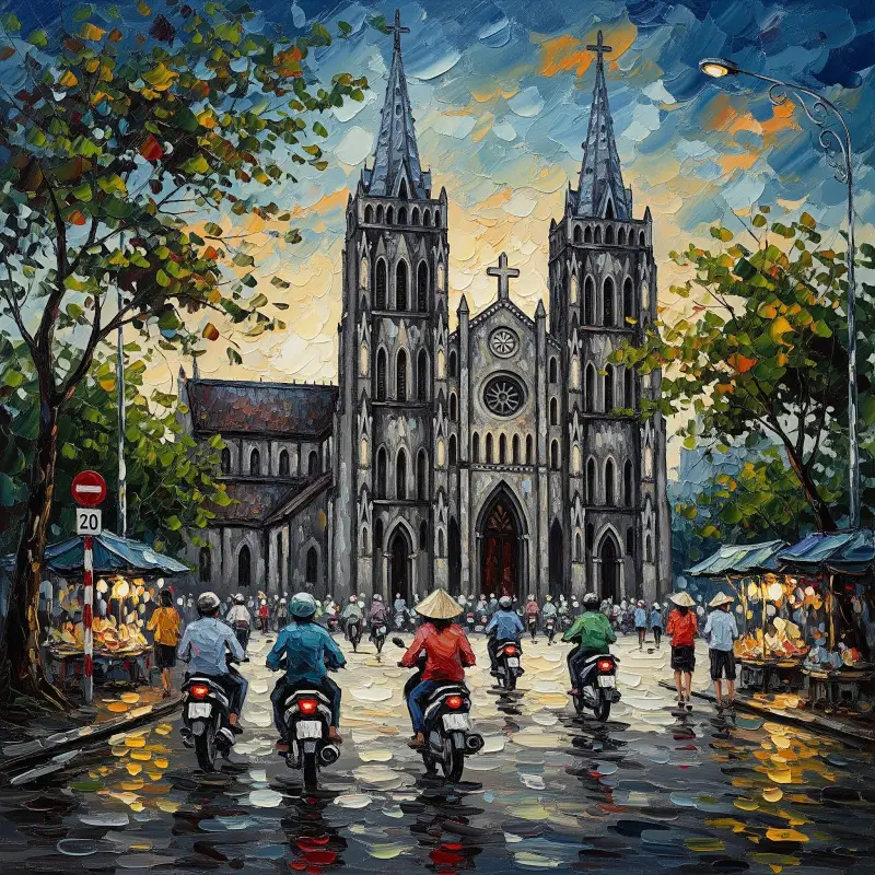Tranh danh lam thắng cảnh Việt Nam 2
