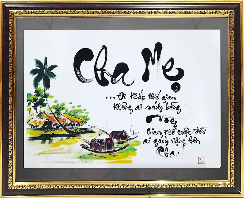 Tranh thư pháp truyền thống