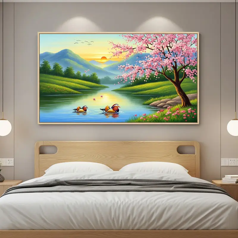 Tranh treo phòng ngủ Mệnh Kim 3