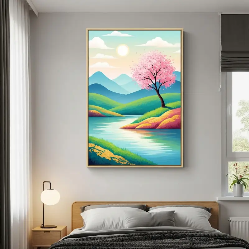 Tranh treo phòng ngủ Mệnh Kim 4