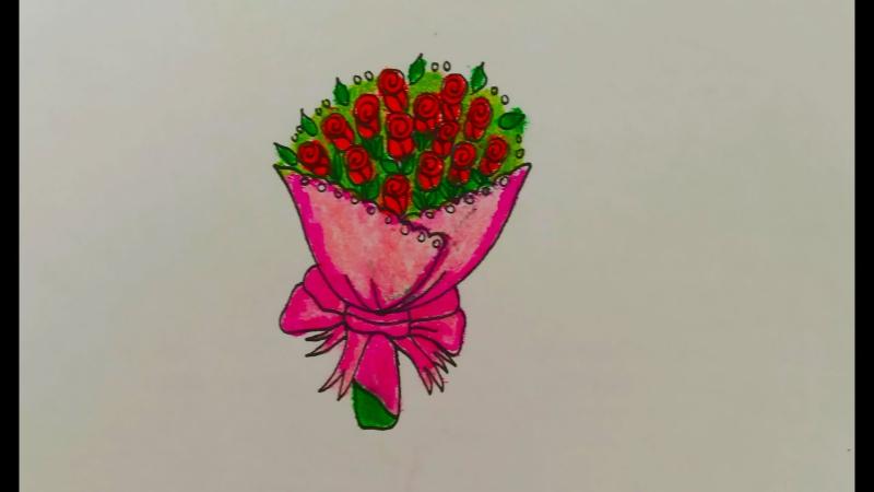 Bức tranh bó hoa đẹp