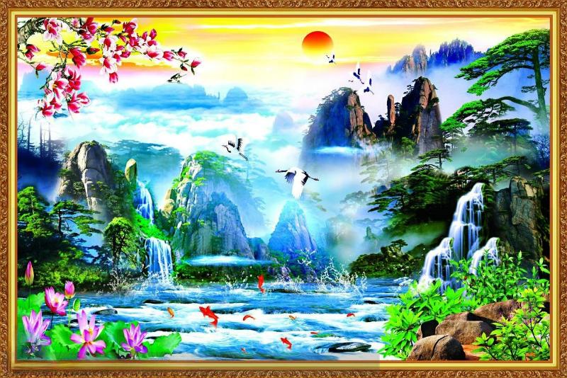 Bức tranh sơn thủy đem lại sự thuận lợi trong sự nghiệp