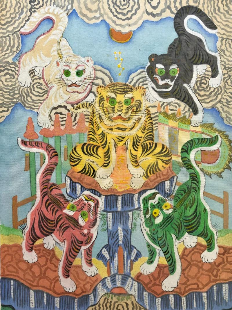 Cách treo tranh Ngũ Hổ hợp phong thủy