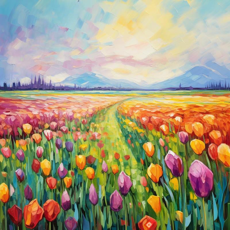 Cánh đồng hoa Tulip