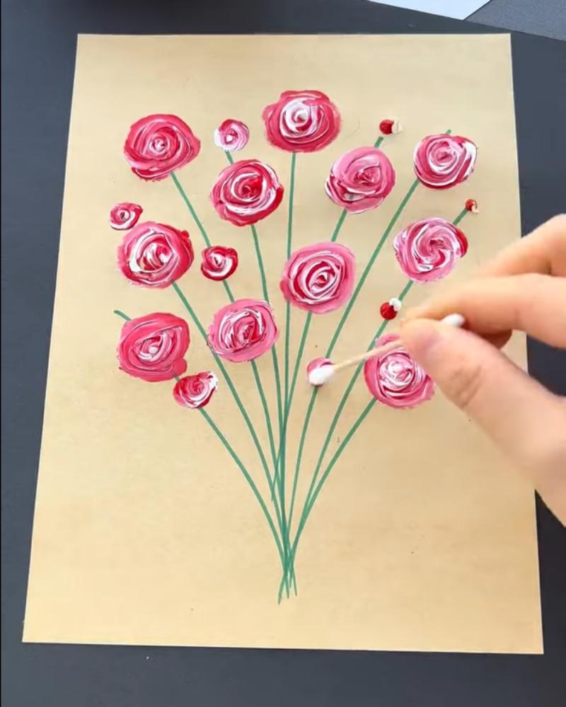 Hoàn thiện phần bó hoa