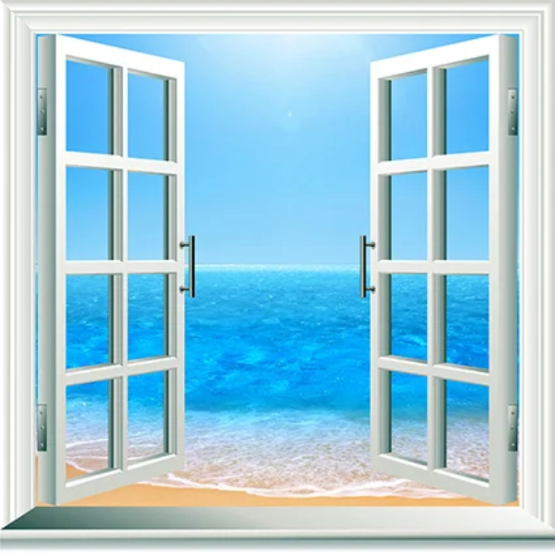 Tranh cửa sổ 3D hướng ra biển