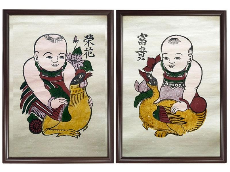 Tranh Đông Hồ vinh hoa phú quý