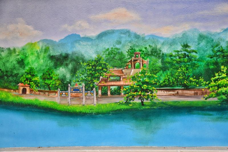 Tranh phong cảnh màu nước chủ đề Huế