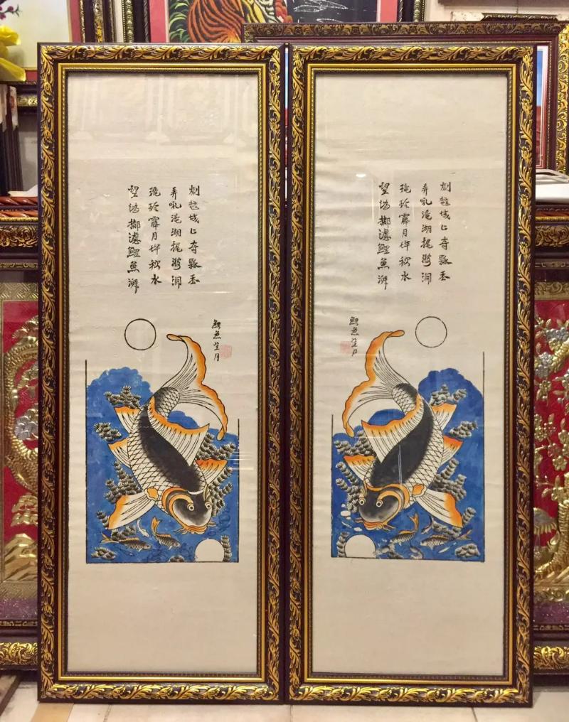 Tranh thờ Lý Ngư Vọng Nguyệt