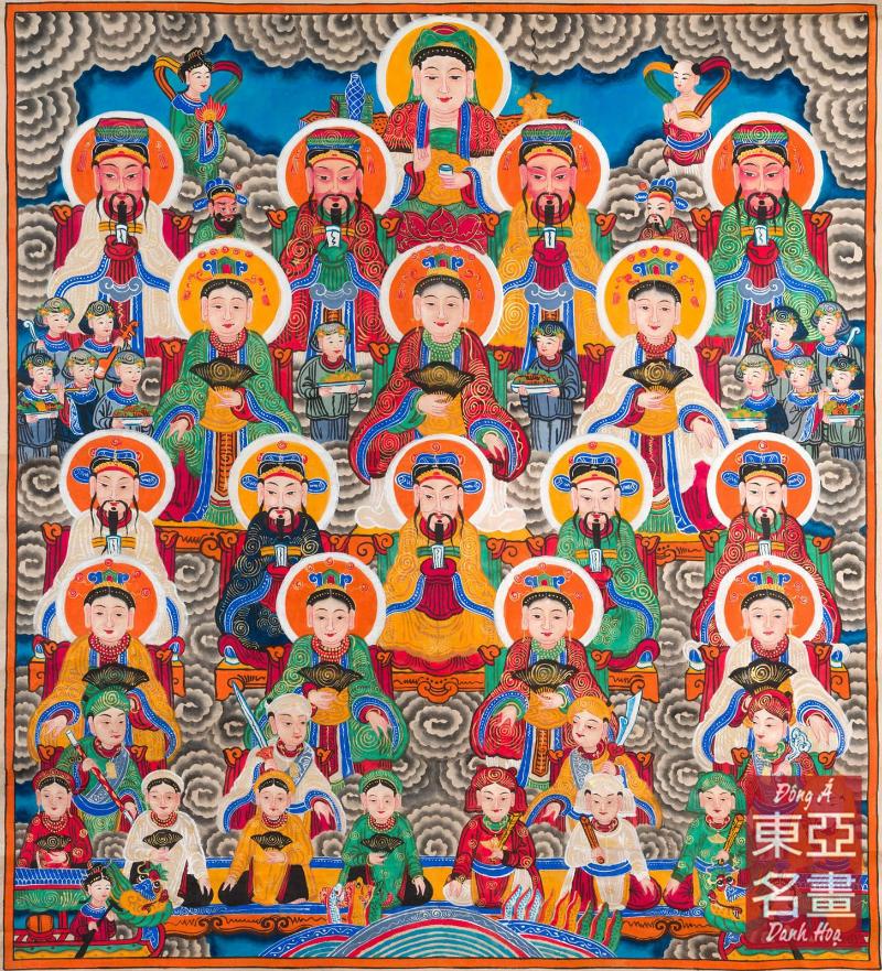 Tranh Tứ Phủ Công Đồng