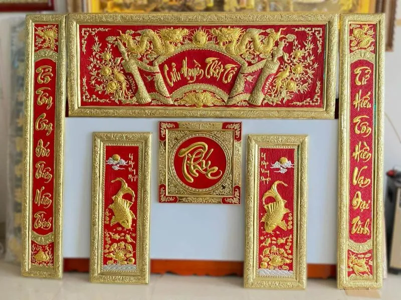 Tranh hoành phi câu đối treo phòng thờ