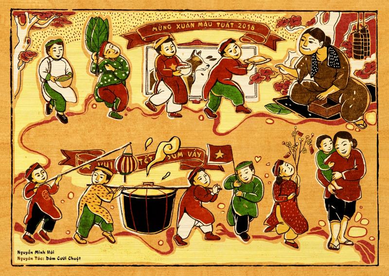 Tìm hiểu về tranh Đông Hồ ngày Tết