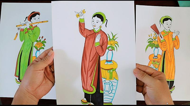 Tìm hiểu về tranh Tố Nữ Hàng Trống