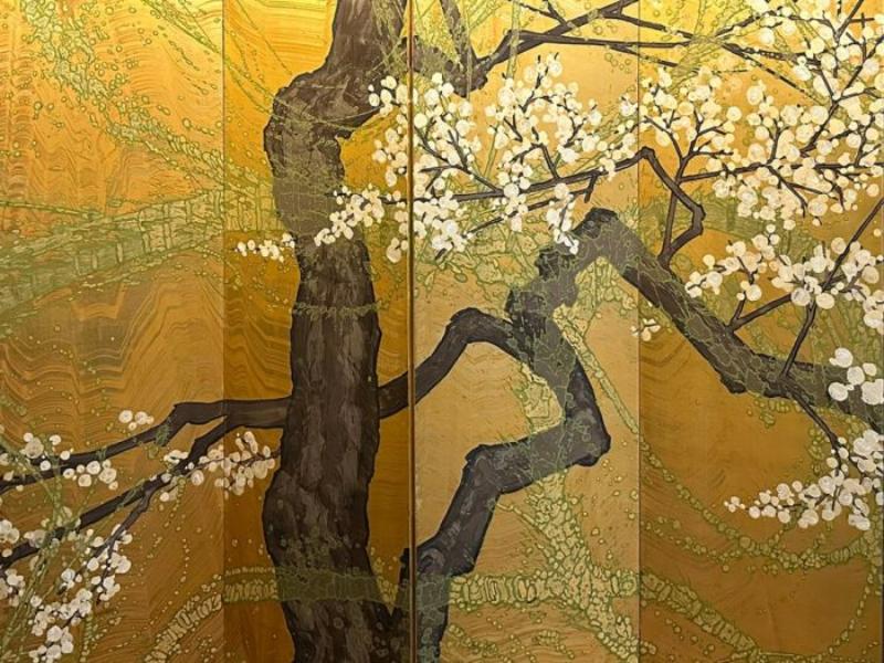 99+ Mẫu tranh Nhật Bản, tranh treo tường Nhật Bản đẹp, mẫu đa dạng 5 Sự kết hợp hoàn mỹ giữa chất liệu cổ truyền và tư duy nghệ thuật hiện đại trong tranh Nihonga