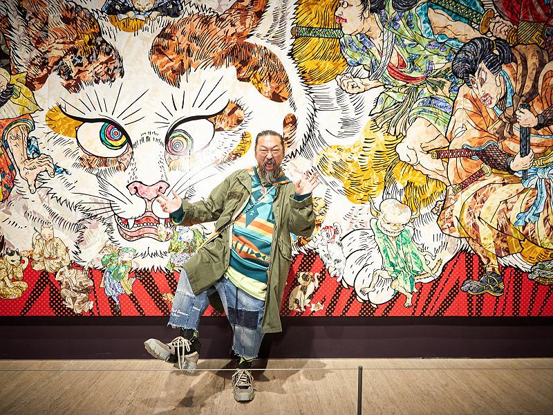 99+ Mẫu tranh Nhật Bản, tranh treo tường Nhật Bản đẹp, mẫu đa dạng 6 Nghệ sĩ Takashi Murakami và phong cách Superflat rực rỡ, xóa nhòa ranh giới giữa nghệ thuật và văn hóa đại chúng