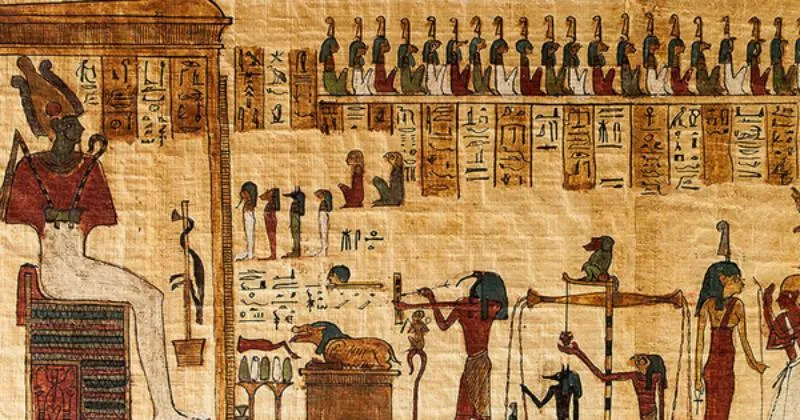 Một bức tranh khác thể hiện quyền lực và sự uy nghiêm của Pharaoh