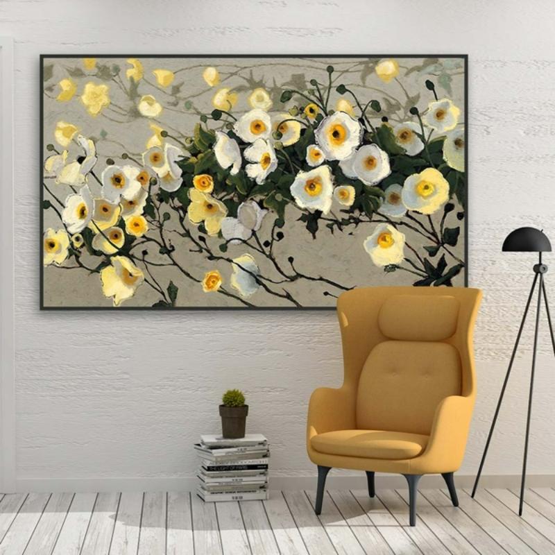 Tranh canvas hiện đại chủ đề hoa hồng mang đến không gian thanh bình