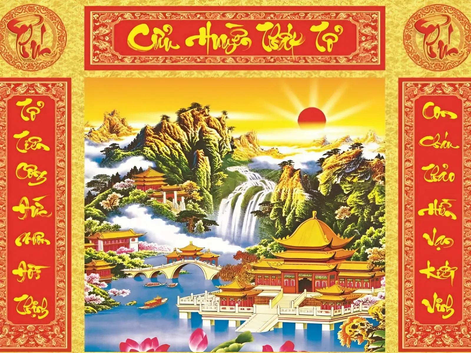 Tranh thờ Cửu Huyền Thất Tổ