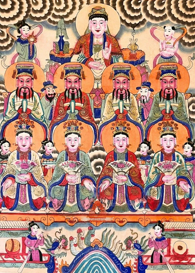 Tranh hàng trống Tứ Phủ gắn liền với tín ngưỡng và văn hóa của người Thăng Long xưa