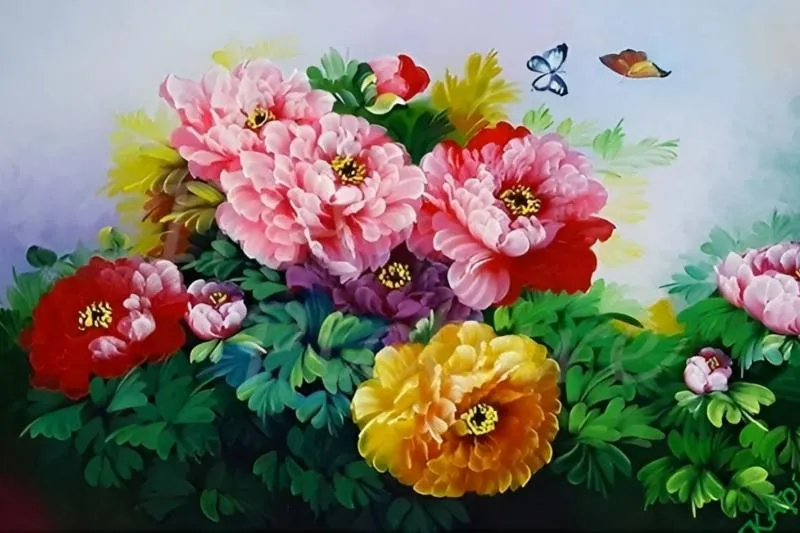 Tranh Hoa Mẫu Đơn   thu hút vượng khí và hạnh phúc cho gia đình