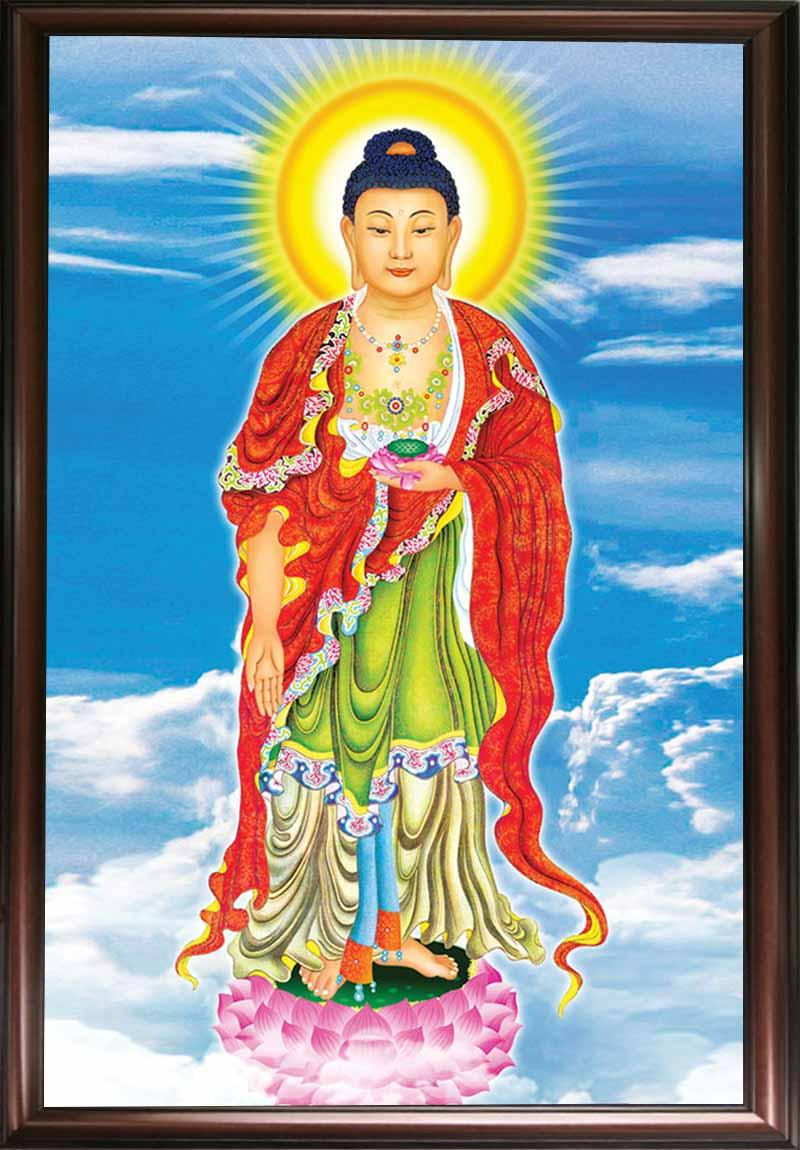 Tranh Phật A Di Đà phù hợp cho phòng khách