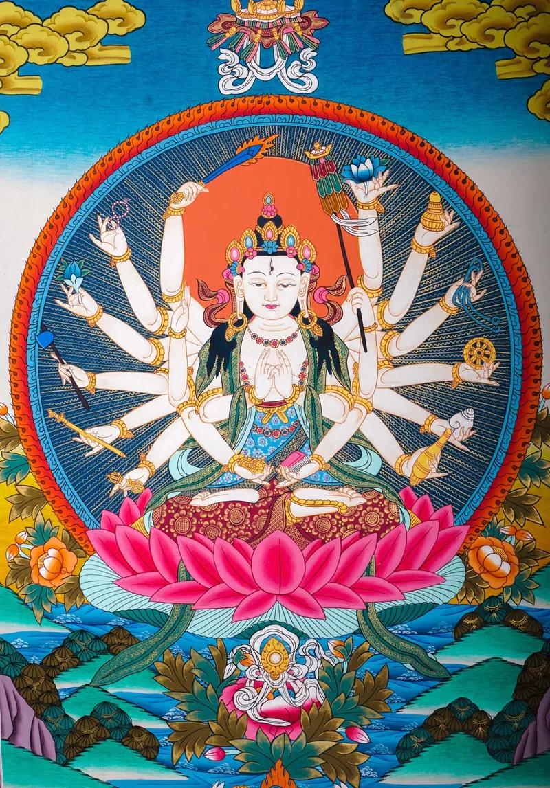 Giá trị tâm linh và tín ngưỡng của Tranh Phật Mẫu Chuẩn Đề