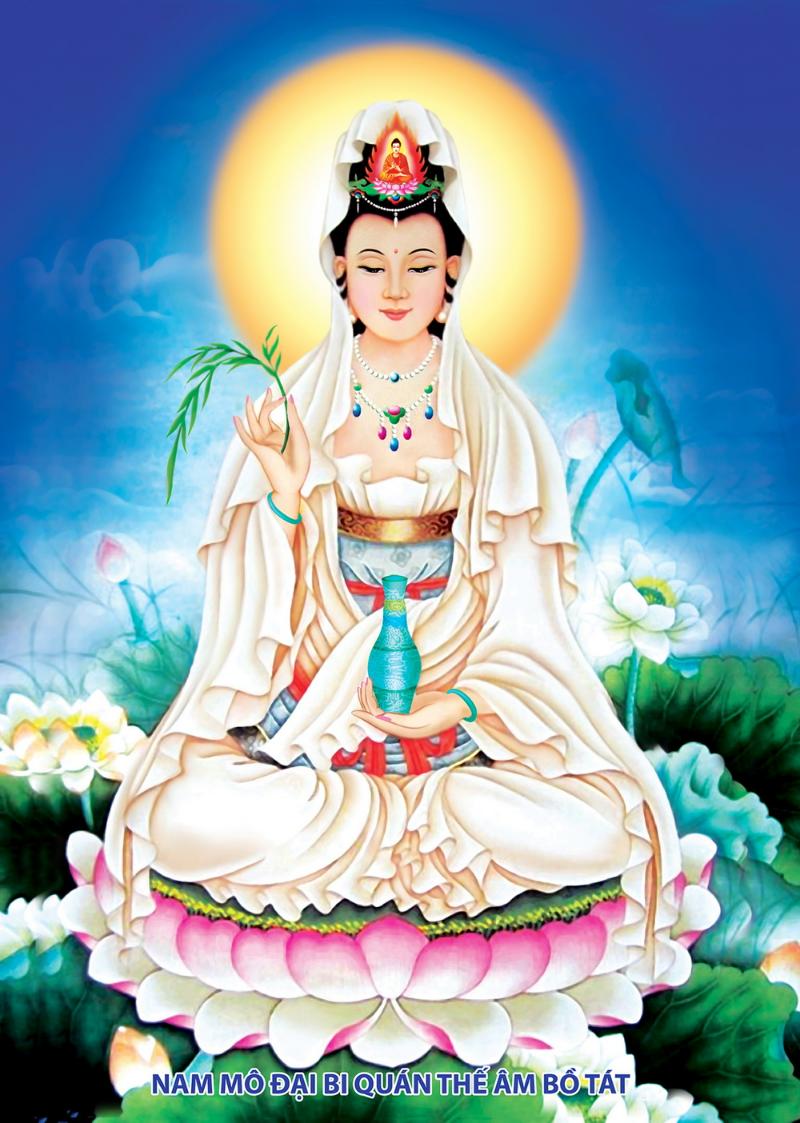 Tranh Phật quan thế âm bồ tát