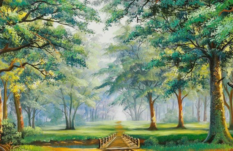 Tranh Rừng Cây Xanh giúp nuôi dưỡng và tiếp thêm năng lượng tích cực