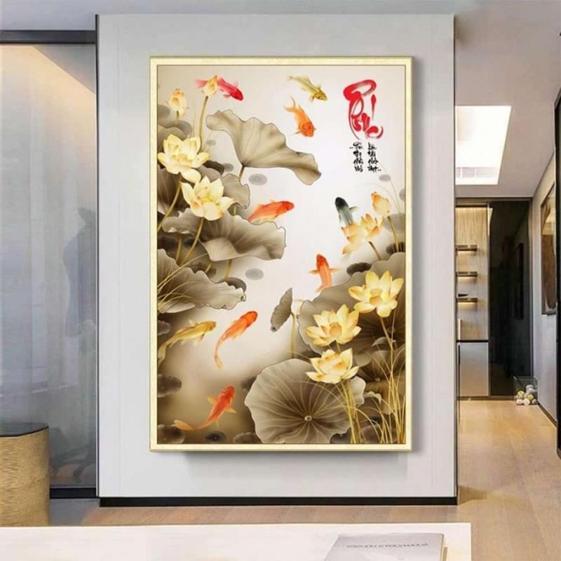 Tranh Cửu Ngư Quần Hội