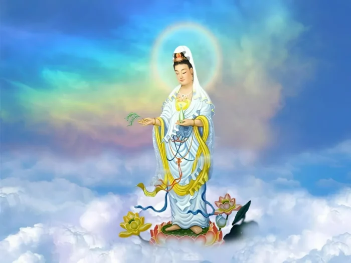 tranh Quan Âm Bồ Tát đẹp